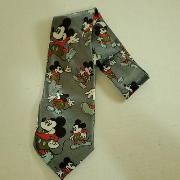 DISNEY MICKEY MOUSE Men's Neck Tie Vintage MAN'S - Picture 3 of 8